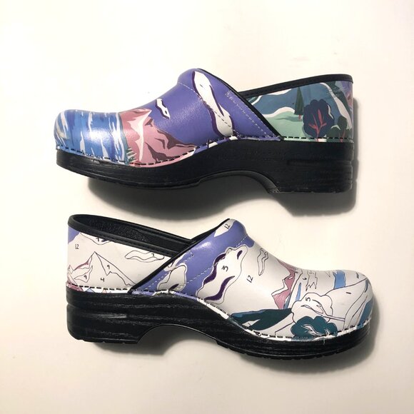 Dansko Twin Pro paint by numbers mismatch clog 42 11.5 12 - Picture 4 of 7